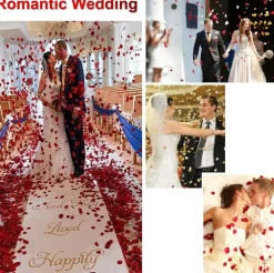 300PCS Fake Rose Petals for Romantic Night Romantic Festive Atmosphere Creation for Marriage Proposal Wedding