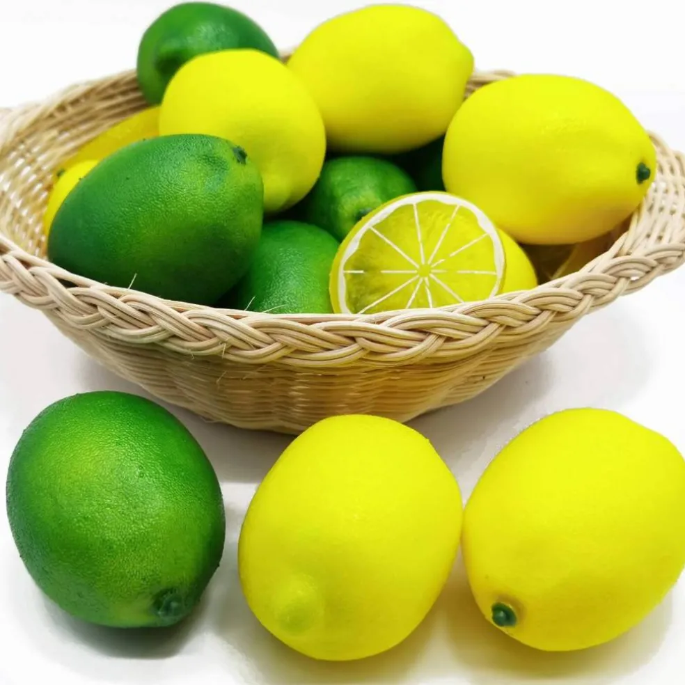 30PCS Fake Yellow Lemons