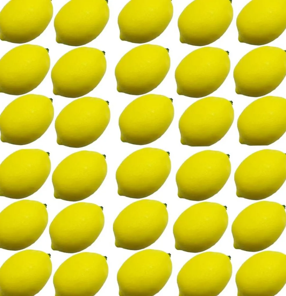 30PCS Fake Yellow Lemons