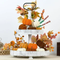 15PCS Fall Pumpkins for Indoor Autume Thanksgiving Home Decor