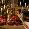 12 Pcs Floating Candles with Magic Wand Remote, Hanging Candles with String