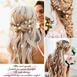 20Pcs Flower Hair Clips Accessories (Color)