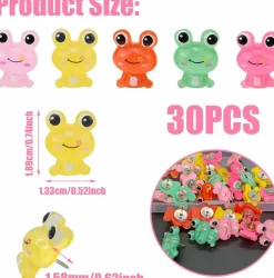30 pcs frog push pins animal thumbtacks for cork boards, photos, and office use