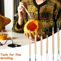 13Pcs Halloween Pumpkin Carving Kit Stainless Steel Carving Kit Pumpkin Sculpting Cutting Kit Halloween Decorative Tools