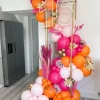 60 Pcs 12 inch Pink and Orange Latex Balloons