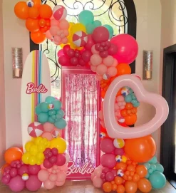 60 Pcs 12 inch Pink and Orange Latex Balloons