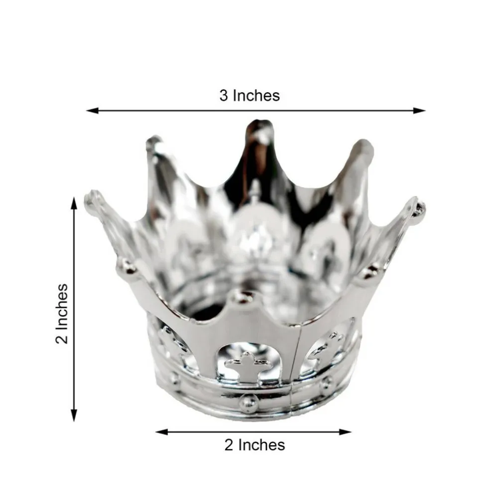 12 pcs 3 in Mini Crowns Favor Holders Wedding