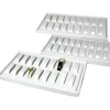 3Pc 18 Slot White Plastic Watch Display Trays
