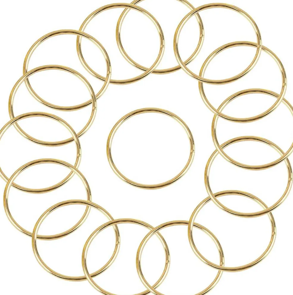 15Pcs Macrame Hoops Ring