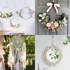 15Pcs Macrame Hoops Ring