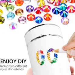 48000Pcs 3mm Flatback Rhinestones Gems - 48 Color