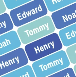 60 PCS Personalized Name Labels for Kids Waterproof Peel and Stick Vinyl Labels for Clothes Lunch Boxes Water Bottles School Daycare Camp Dishwasher Microwave Safe