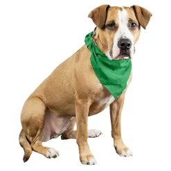 3 Pcs Plain Cotton Pets Dogs Bandana Triangle Shape - Large & Washable