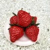 18PCS Plastic Artificial Red Strawberries