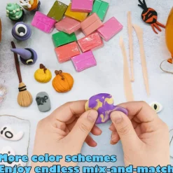 100PCS Polymer Clay Set, 82 Colors with Tools for Kids & Beginners