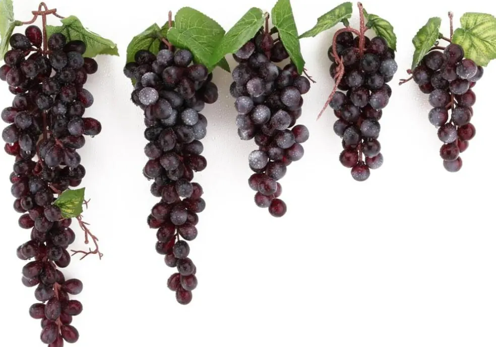2PCS Purple Grapes - Fake Fruit