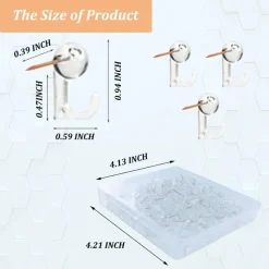 50 pcs push pin hooks decorative thumbtacks for cork boards walls photo walls and bulletin boards