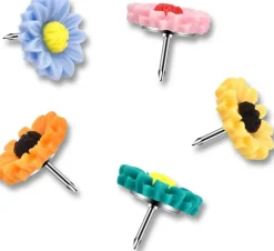 40 pcs push pins thumb tacks for bulletin cork boards decorative flower pins for office