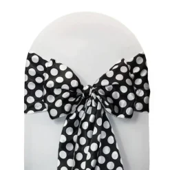 10 PCS Satin Chair Sashes Ribbon Bow