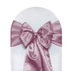 10 PCS Satin Chair Sashes Ribbon Bow