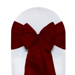 10 PCS Satin Chair Sashes Ribbon Bow