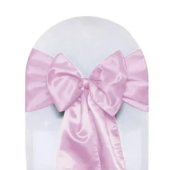 10 PCS Satin Chair Sashes Ribbon Bow