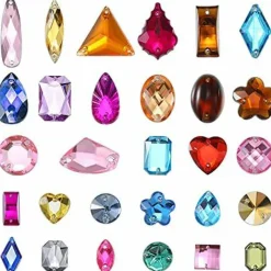 500 Pcs Sewing on Rhinestones - Multicolor
