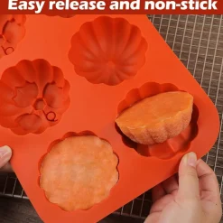 2 Pcs Silicone 3D Pumpkin Cake Mold