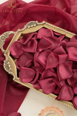 300pcs Silk Rose Petals Burgundy Heart Flower Petals for Wedding