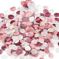 400pcs Silk Rose Petals, Fake Pink Rose Petals for Wedding Proposal Flower Girl Basket, Flower Petals to Throw at Wedding