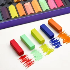 66 Pcs Soft Pastels Square Chalk (64 Colors Short)