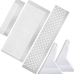 3 pcs stainless steel diamond painting ruler steel 5d drawing mesh rulers tool 216/699/1020 blank grids for diamond pasted drawing round full partial drill tools keeps drills aligned