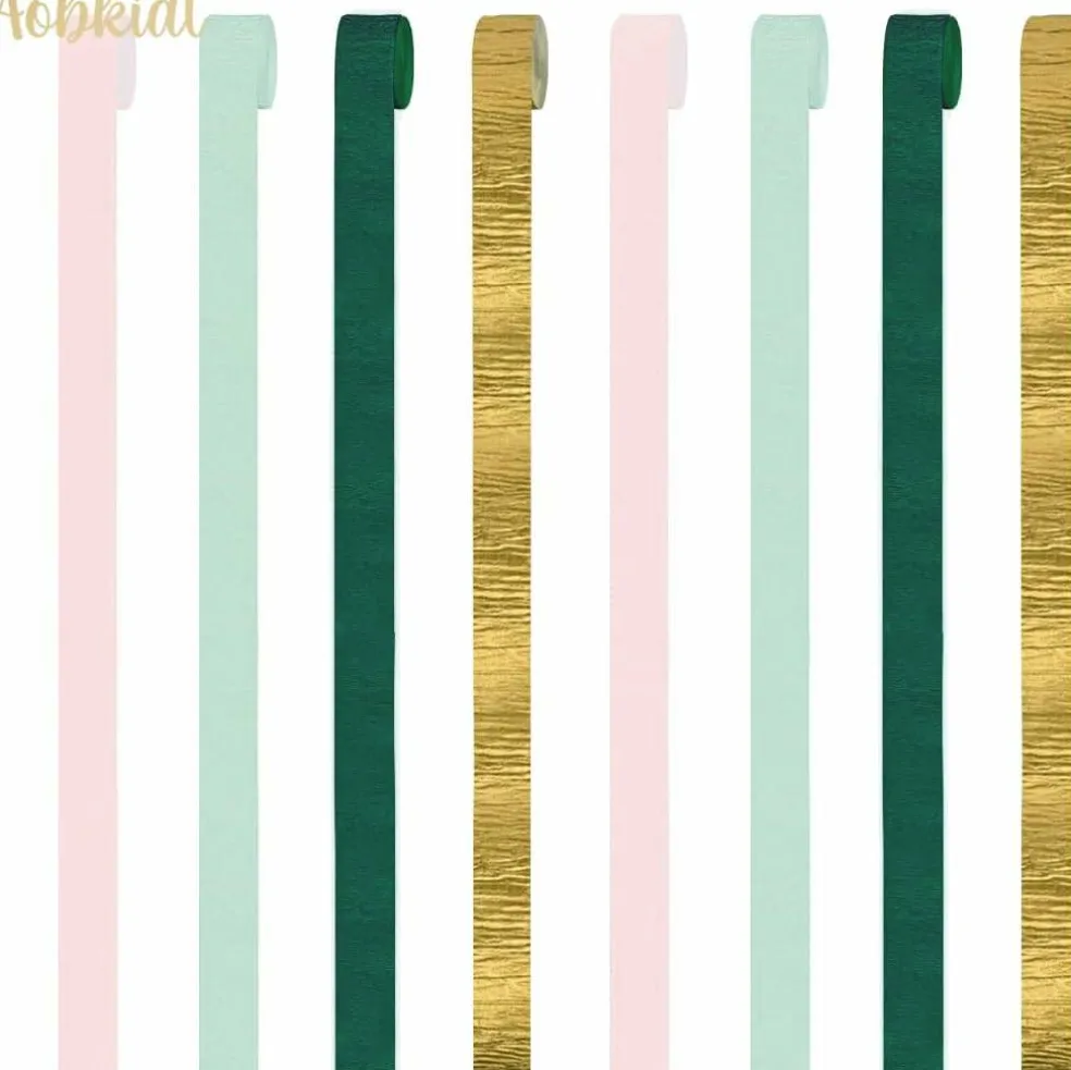8 pcs Streamers Party Decorations for Wedding(Sage Pink)