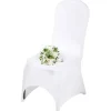 50PCS Stretch Spandex White Folding Chair Covers Room Celebrations Wedding
