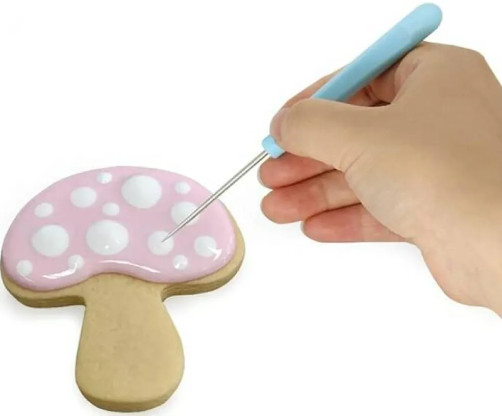 4 Pcs Sugar Stir Needle Scriber Needle Cookie Decorating Supplies Tool 5.2 Inches