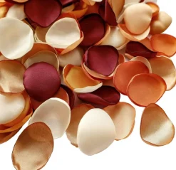 300pcs Terracotta Rose Petals Satin Flower Petals for Wedding Flower Girl Basket Table Centerpieces Aisle Runner Party Confetti Bridal Shower Dinner Wedding Decoration