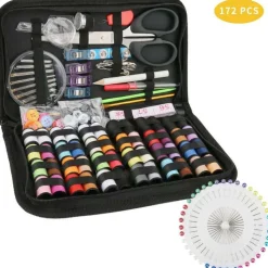 172pcs Travel Sewing Kit, Premium Sewing Supplies Professional Sew Kits