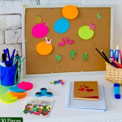 30 pcs tropical wooden push pins cactus and flamingo thumbtacks for cork boards and bulletin boards