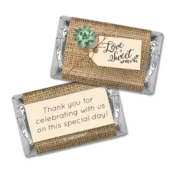 68 Pcs Wedding Candy Hershey's Chocolate Party Favors by Just Candy (20oz) - Rustic Succulent