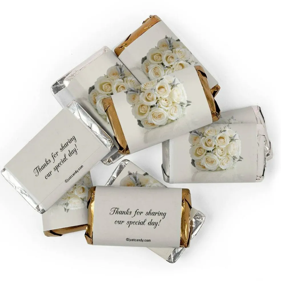 68 Pcs Wedding Candy Hershey's Chocolate Party Favors by Just Candy (20oz) - Floral
