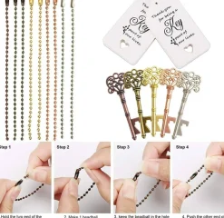 100 PCS Wedding Favors Key Bottle Openers,Bridal Shower Party Favors,Vintage Skeleton Key, Rustic Wedding Favors Decoration (5 colors mix and match)