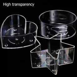 100pcs Wicks with 40pcs Plastic Clear Tea Light Candle Cup Holders set ( 10pcs each )