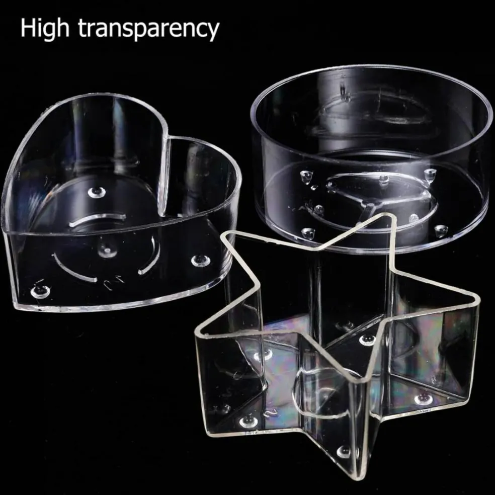 100pcs Wicks with 40pcs Plastic Clear Tea Light Candle Cup Holders set ( 10pcs each )