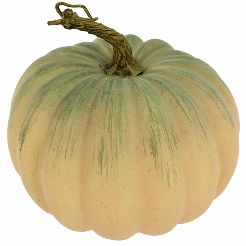 8" Peach & Green Decorative Pumpkin by Ashland®