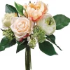 Peach & Green Peony, Rose & Lilac Bouquet