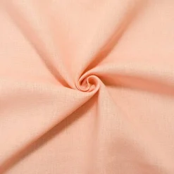 Peach Linen Solid Woven Fabric By the Yard