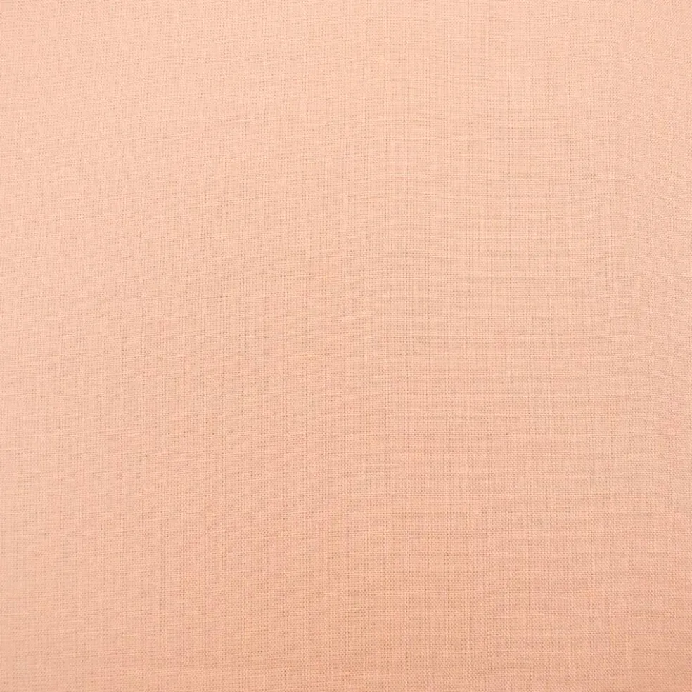 Peach Linen Solid Woven Fabric By the Yard