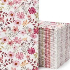 Peachy Pink Disposable Guest Towel/Cocktail Napkin, Airlaid Buffet Linen-Feel Luxury Napkins for Buffet, Bathroom, Parties & Events