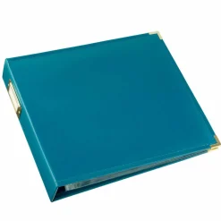 Peacock Blue Faux Leather D-Ring Scrapbook Album by Recollections®