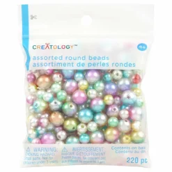 Pearl Mermaid Round Beads by Creatology™, 220ct.